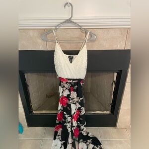 Floral Rue21 Spaghetti Strap Jumpsuit
